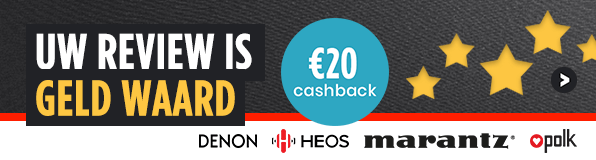 Denon Review Actie - €20 cashback na product review Denon Review Actie - €20 cashback na product review