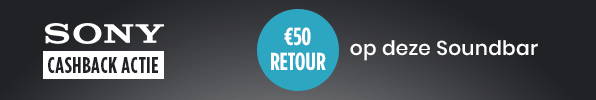€50 retour op Sony Soundbar! €50 retour op Sony Soundbar!